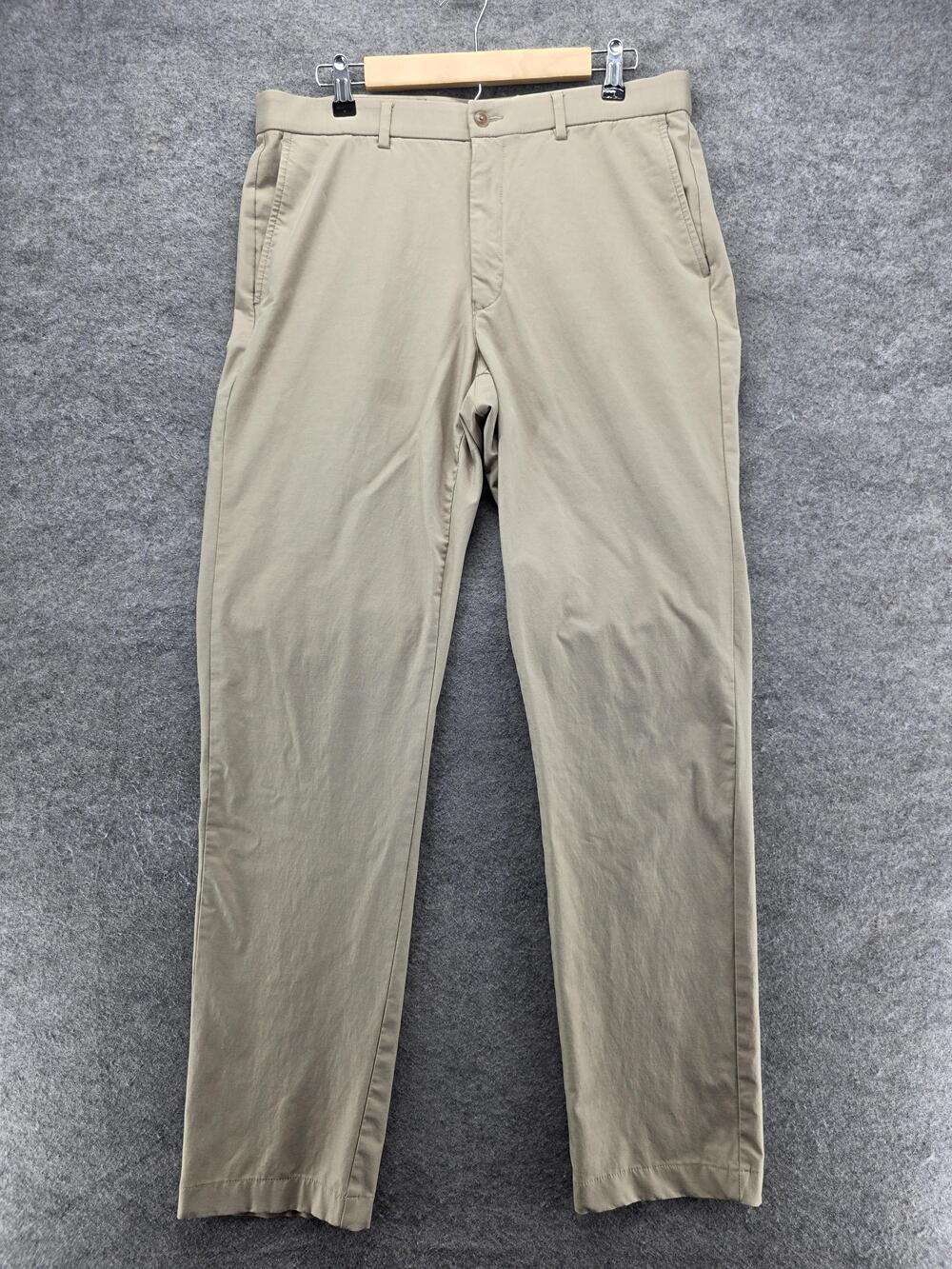 Michael Kors Pants Mens 34x34 Khaki Chino Stretch Flat Front Zip Fly Casual